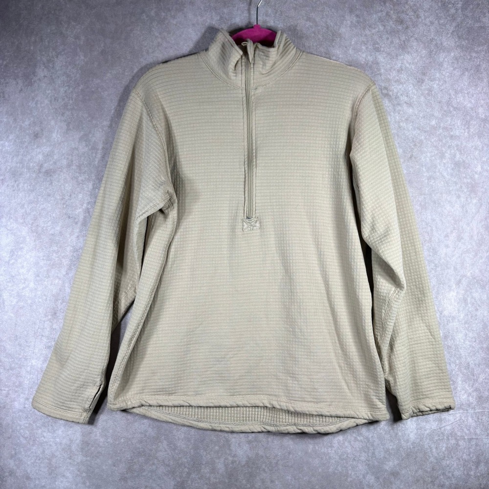 Rothco Quarter Zip Mens Medium Tan Layer II MD WT Grid Top Tactical Outdoors